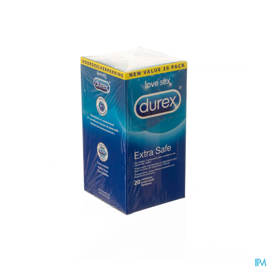 packshot van Durex Extra Safe Condooms 20 stuks