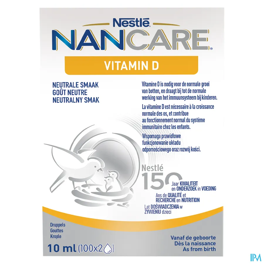 packshot van Nancare Vitamin D 10 ml