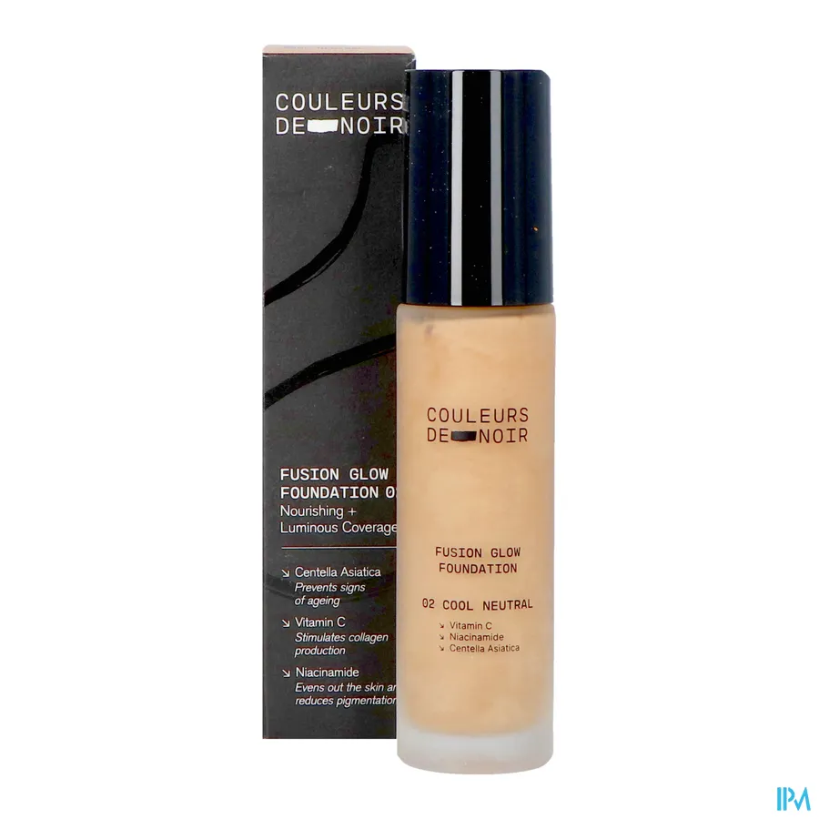 productshot van Couleurs de Noir Fusion Glow Foundation 02 Cool Neutral