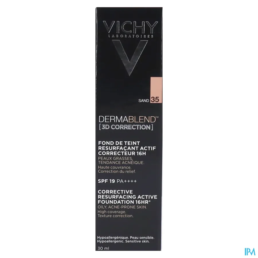 packshot van Vichy Dermablend Correction 3D 35 Sand 30 ml