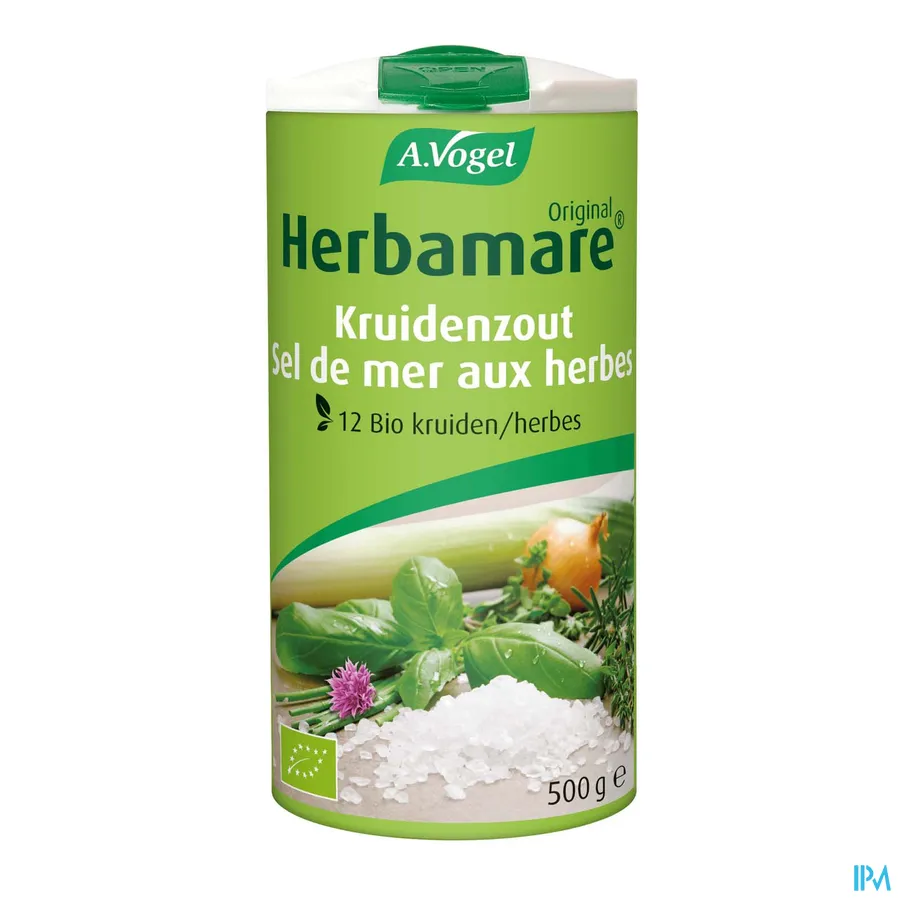 packshot van A. Vogel Herbamare Zeezout met Biologische Kruiden en Groenten 500 g