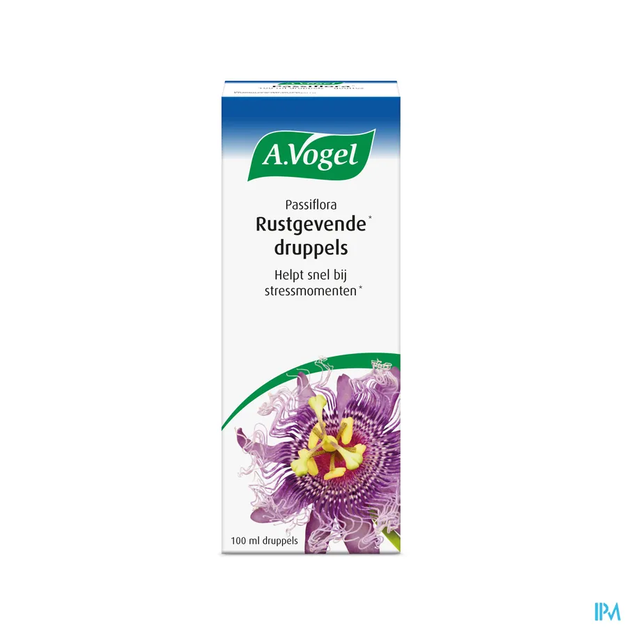 packshot van A. Vogel Passiflora Rustgevende Druppels 100 ml