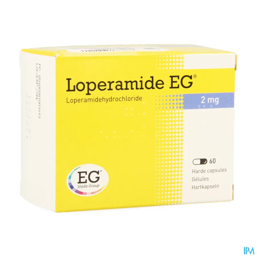 packshot van Loperamide EG 60 capsules