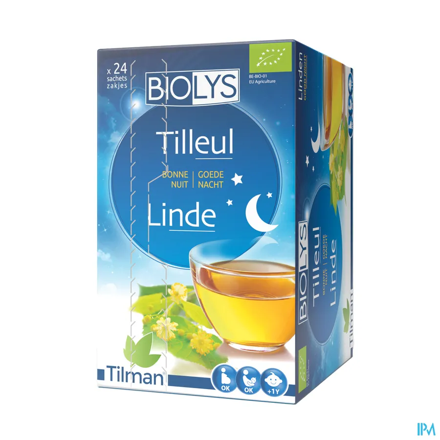 packshot van Tilman Biolys Linde 24 zakjes