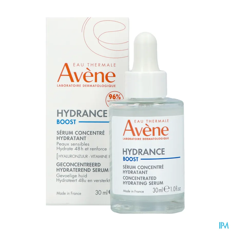 packshot van Avène Hydrance Boost Hydraterend Serum 30 ml