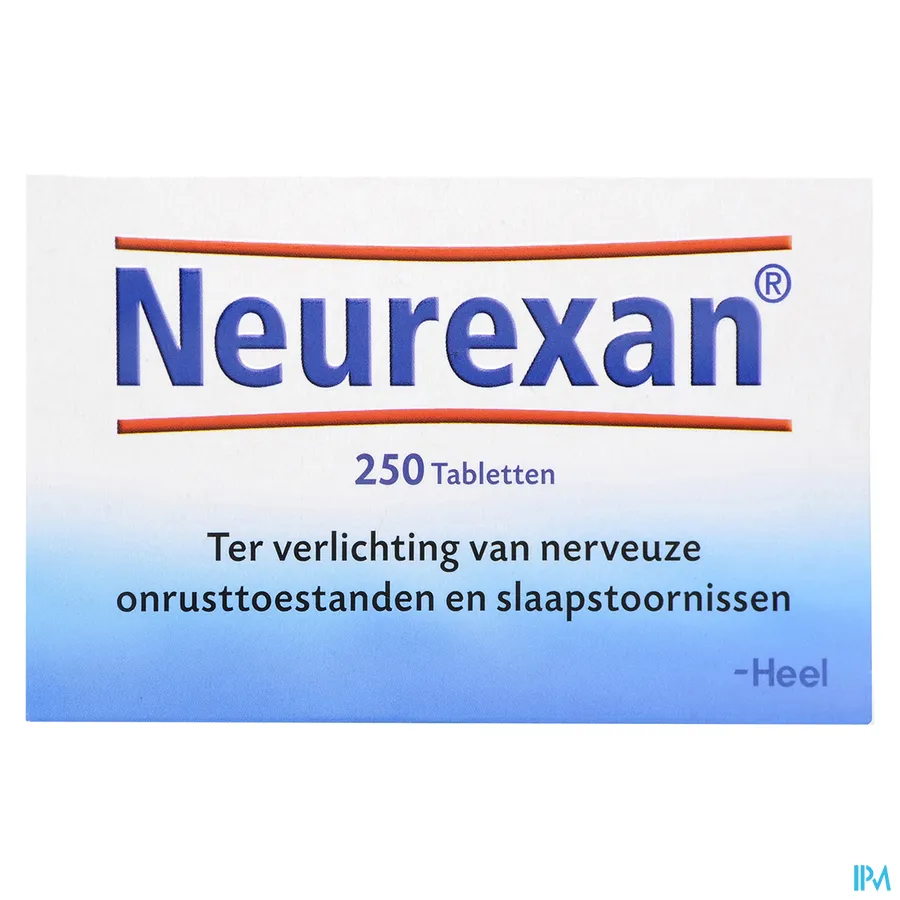 packshot van Neurexan ter Verlichting van Nerveuze Onrusttoestanden en Slaapstoornissen 250 Tabletten
