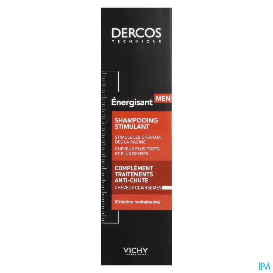 packshot van Vichy Dercos Men Aminexil Energie Revitaliserende Shampoo 200 ml