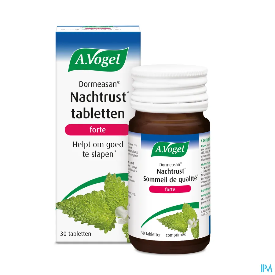 packshot van A. Vogel Dormeasan Forte voor Nachtrust 30 Tabletten