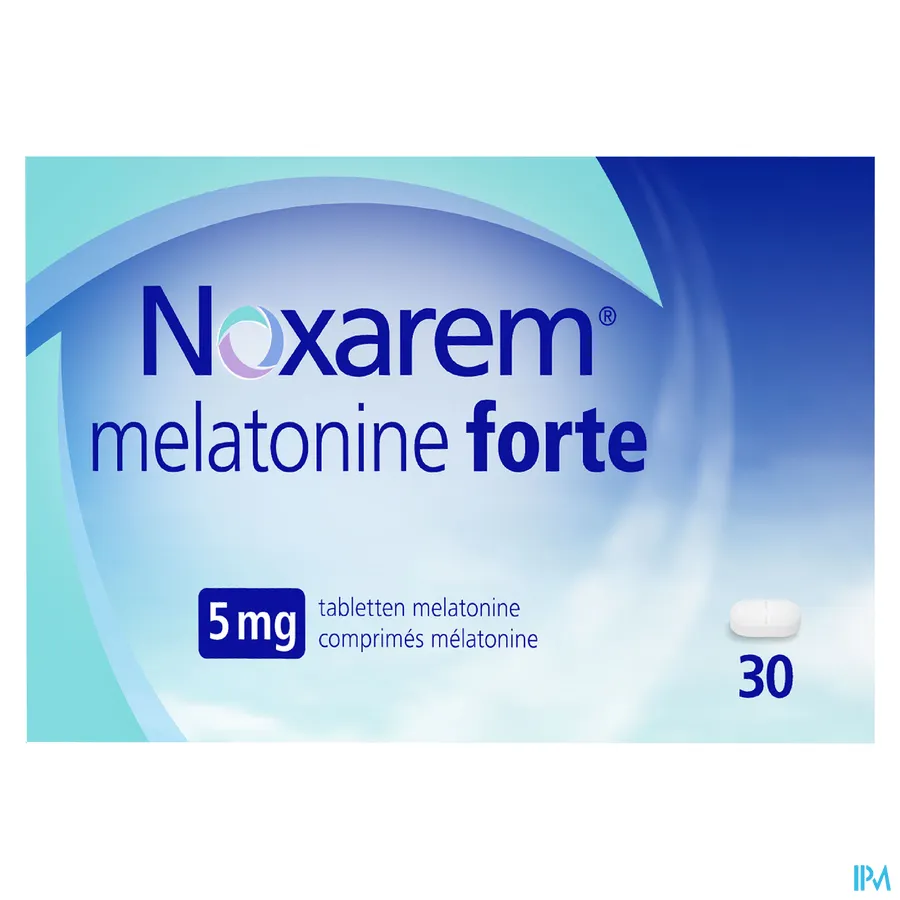 packshot van  Noxarem Melatonine Forte 5 mg - 30 Tabletten