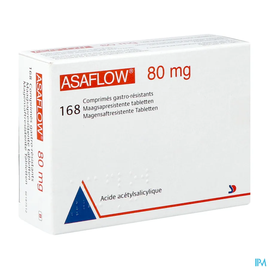 packshot van Asaflow 80mg 168 tabletten