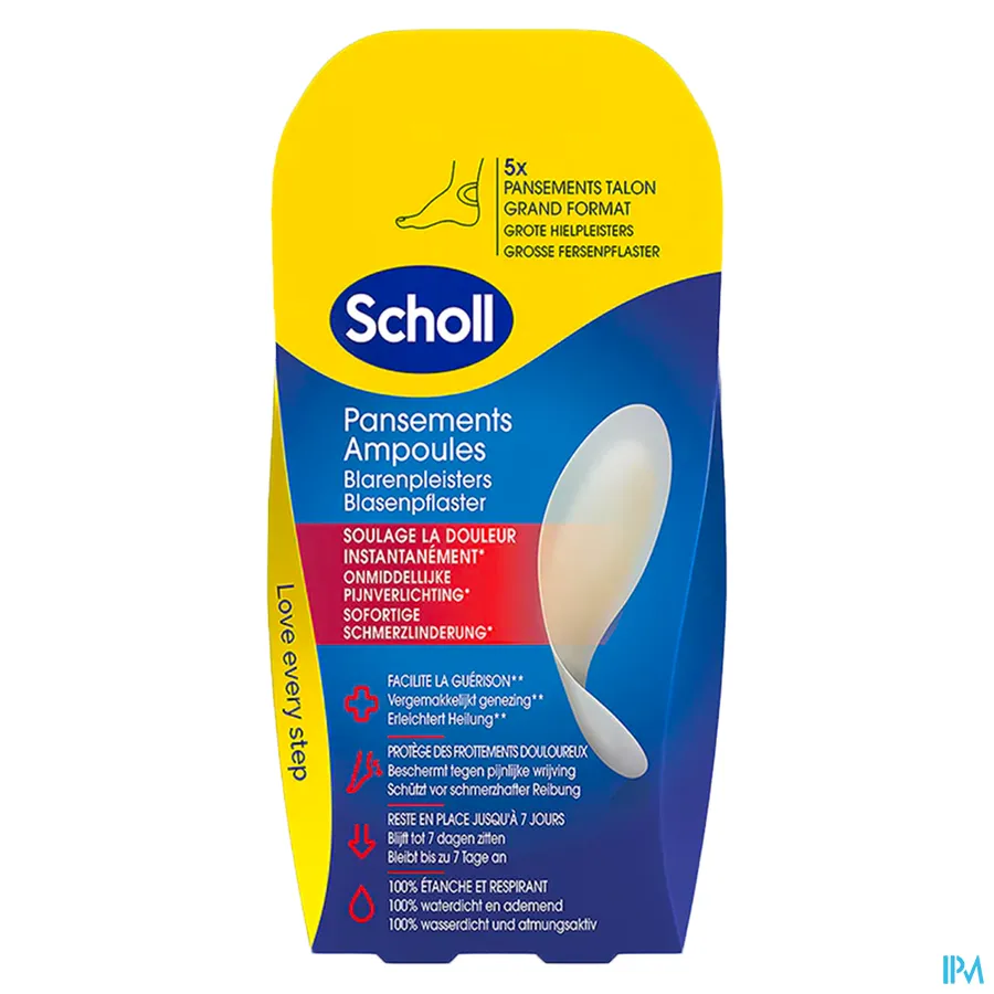 packshot van Scholl Blarenpleister Grote Hielpleisters 5 stuks