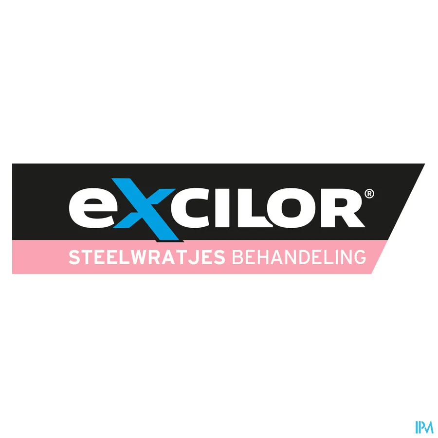 packshot van Excilor voor Veilige, Hygiënische en Pijnloze Behandeling van Steelwratten met 1 Applicator en 3 Steelwrat Pleisterklemmen