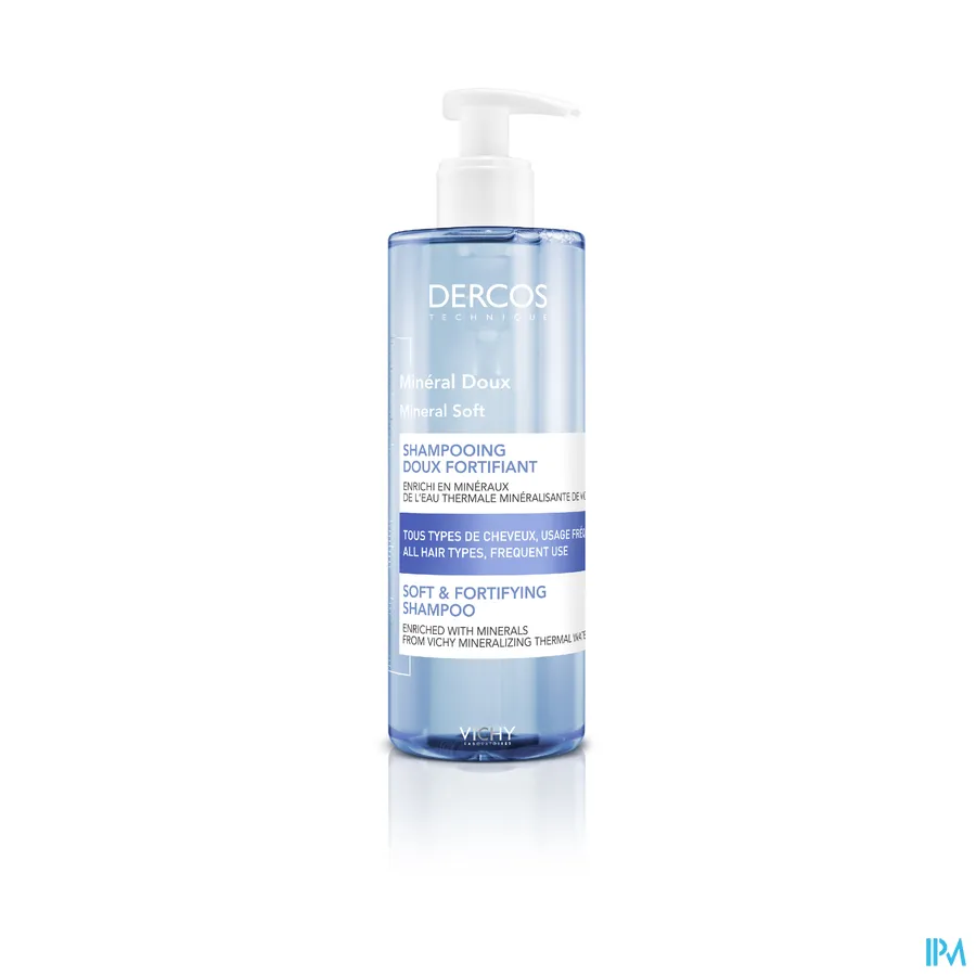 packshot van Vichy Dercos Shampoo Mineral Soft 400 ml