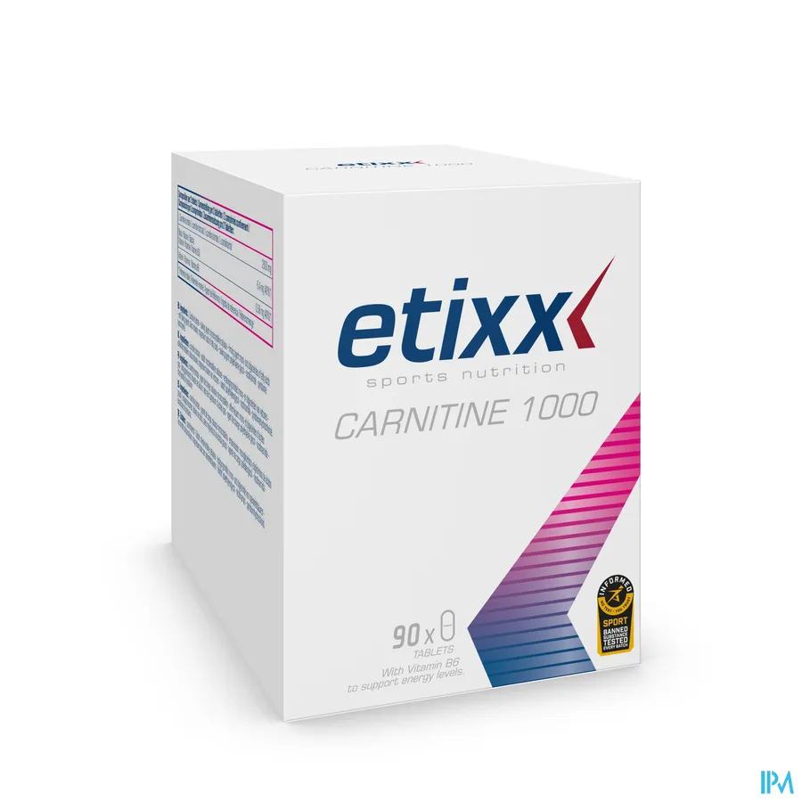 packshot van Etixx Carnitine 1000 90 Tabletten