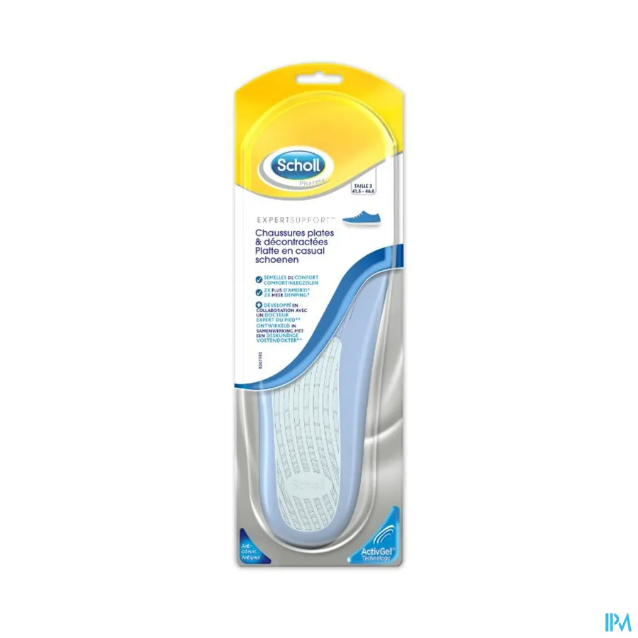 packshot van Scholl Platte & Casual Schoenen Inlegzolen T2 1 Paar