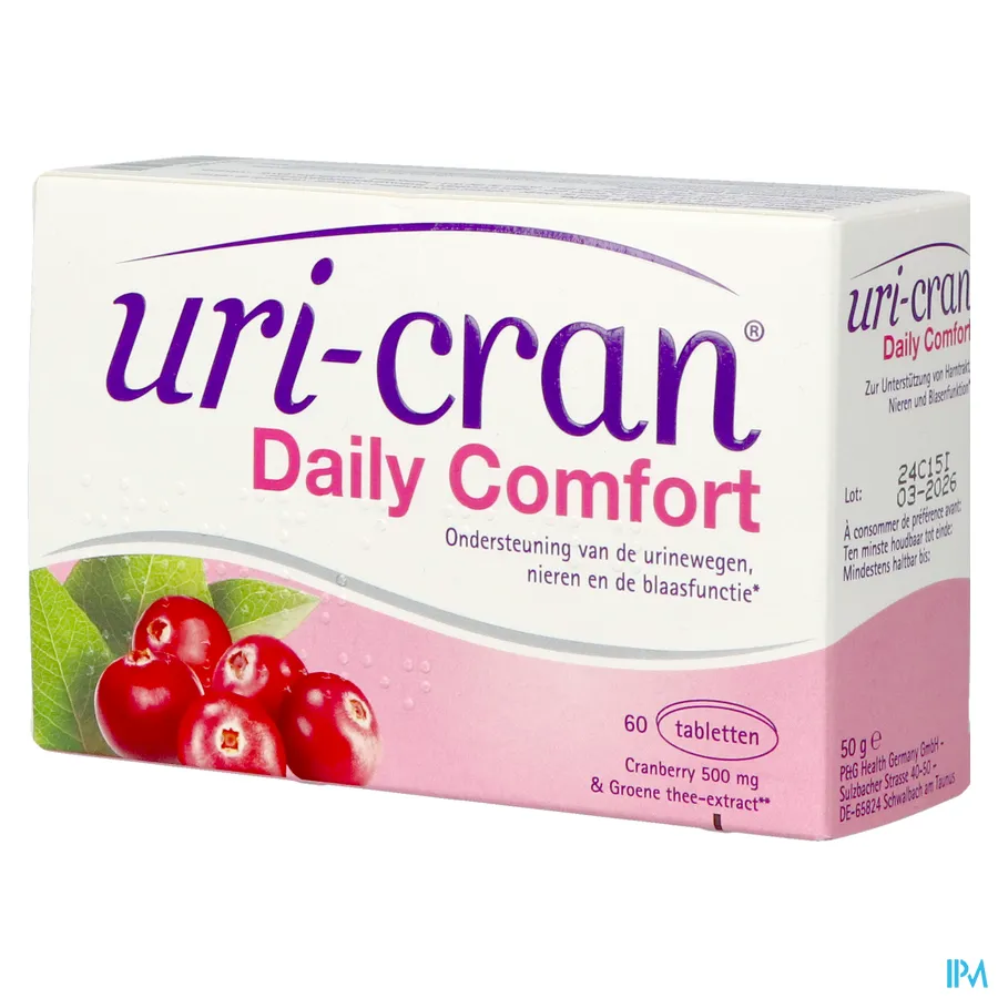 packshot van Uri-Cran Daily Comfort 60 tabletten
