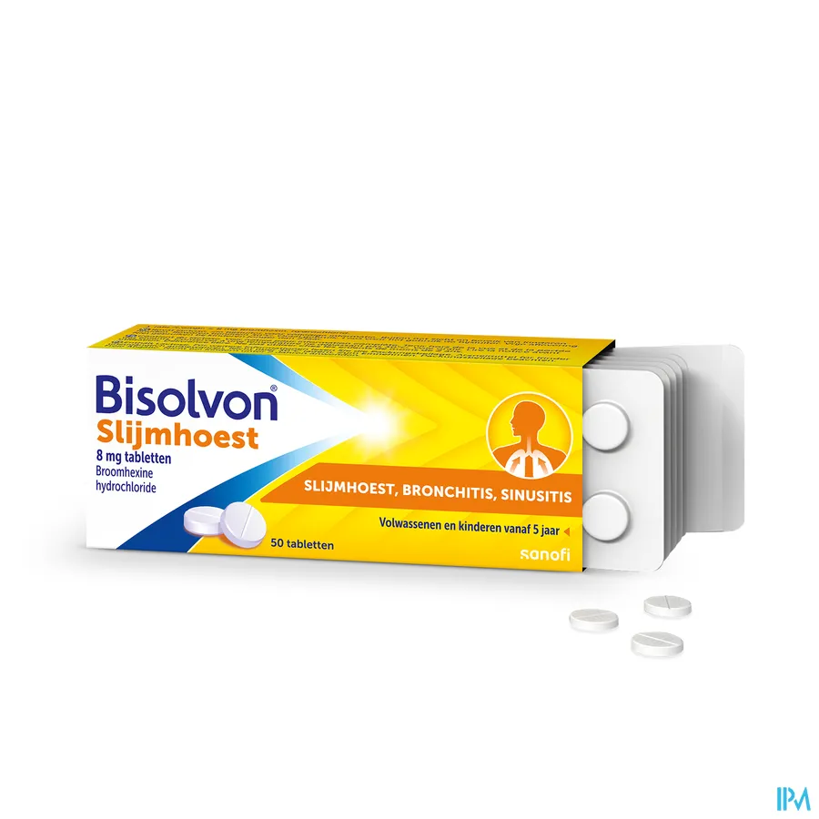 productshot van Bisolvon 8mg 50 dragees