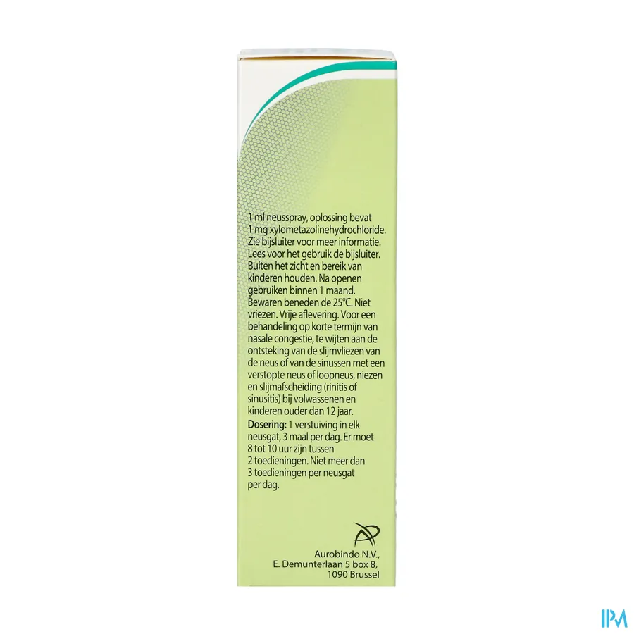 packshot van Rhinivex Neusspray tegen de Verstopte Neus 10 ml