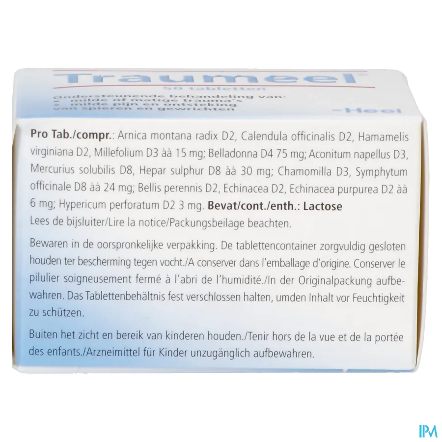 packshot van Heel Traumeel 50 Tabletten