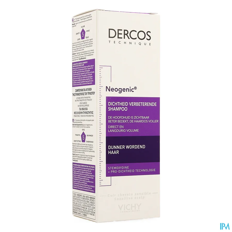 packshot van Vichy Dercos Neogenic Shampoo 200 ml