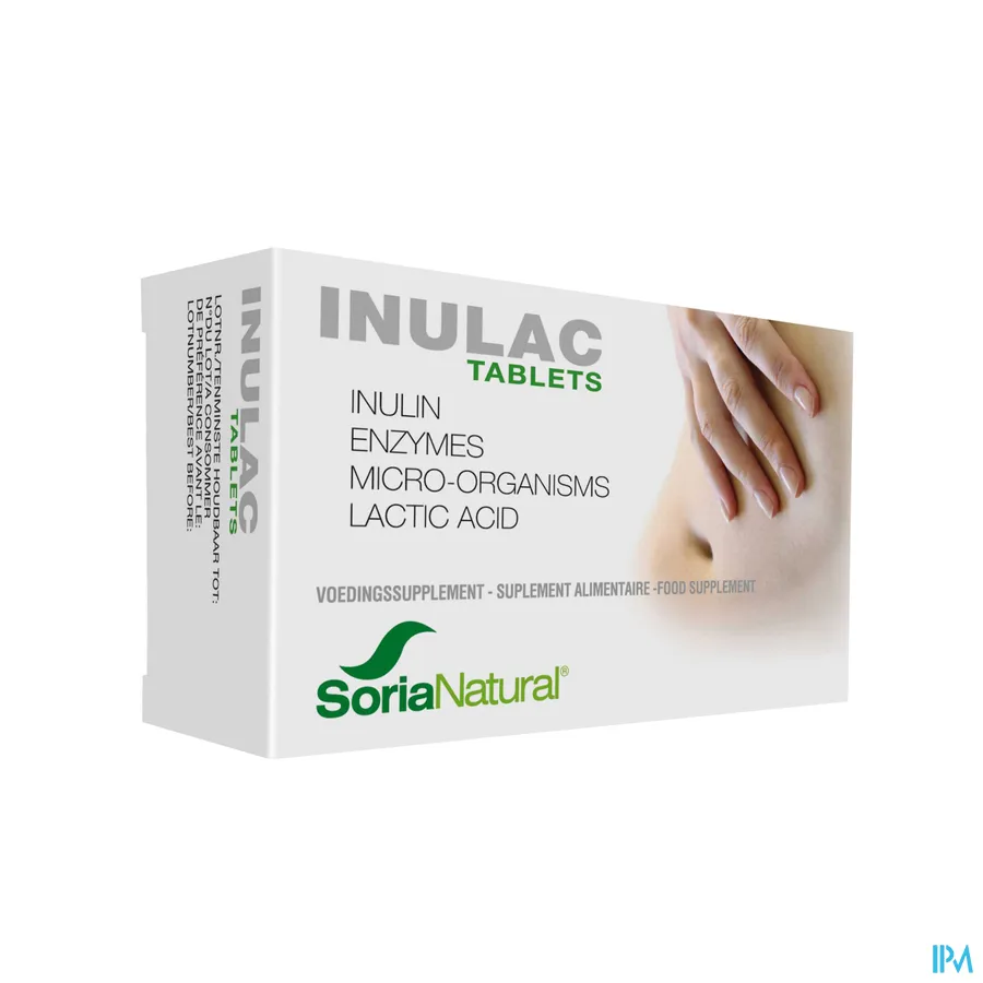 packshot van Soria Inulac voor een Goede Vertering 30 Zuigtabletten