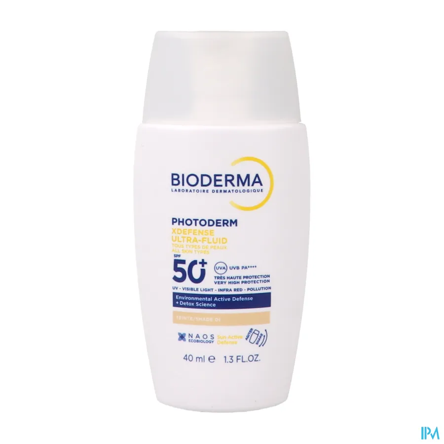 productshot van Bioderma Photoderm XDefense Ultra-Fluid SPF 50+ 40 ml Shade 01