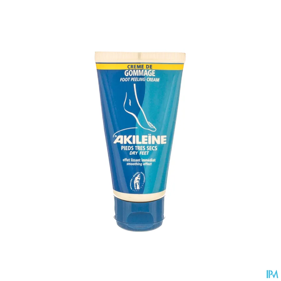 packshot van Akileïne Blauw Peeling Crème voor Zeer Droge Voeten Tube 75 ml