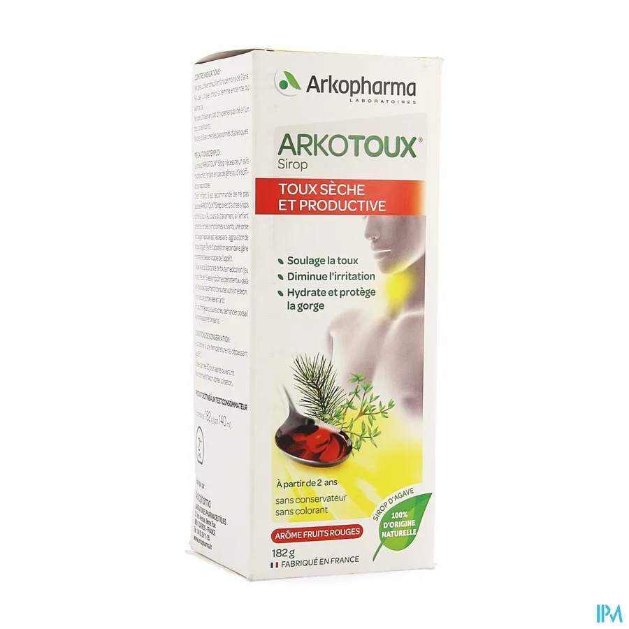 packshot van Arkotus Siroop voor Verlichting van de Droge Hoest voor 100% van Natuurlijke Oorsprong vanaf 2 Jaar 140 ml