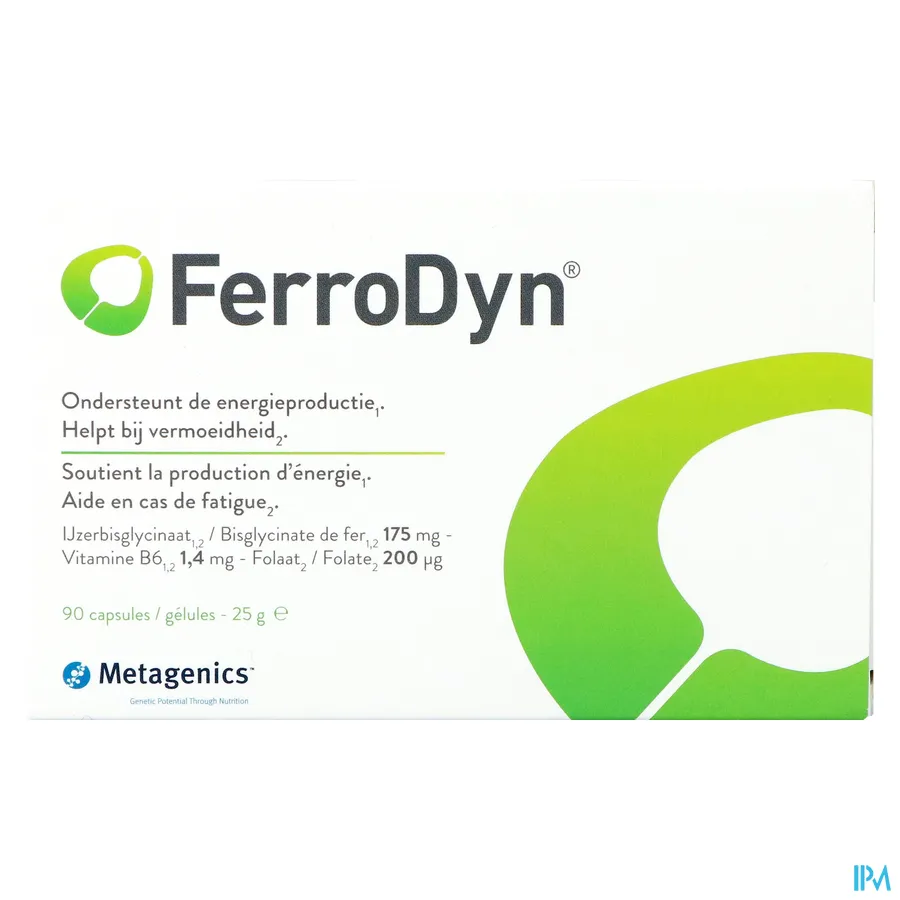 packshot van Metagenics FerroDyn 90 capsules