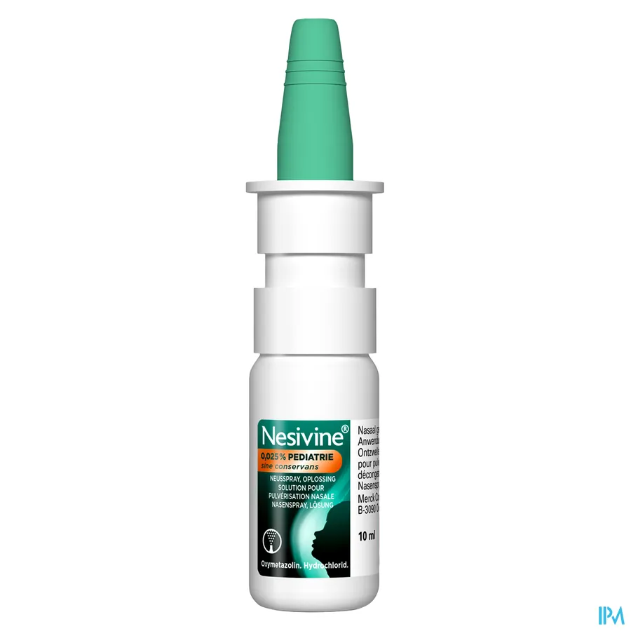 productshot van Nesivine Pediatrie 0,025% Sine Conservans Spray 10 ml