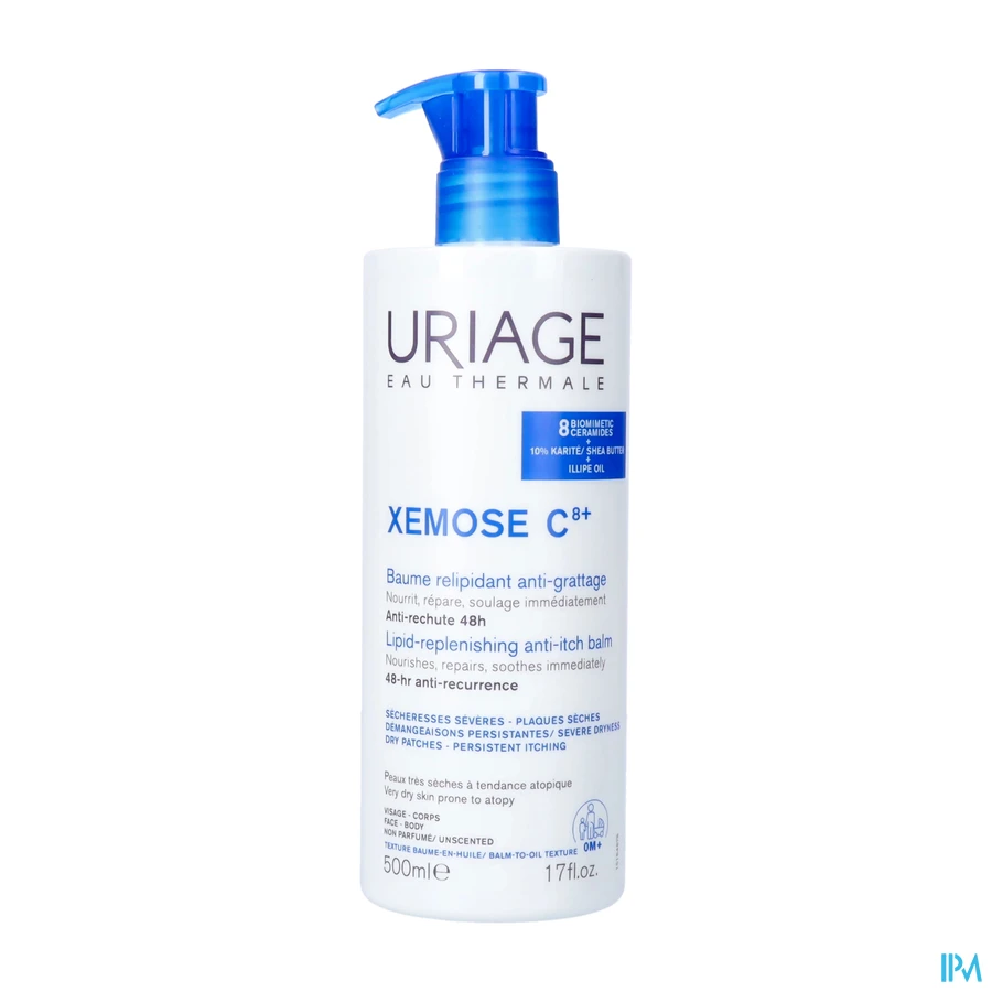 packshot van Uriage Xémose Kalmerende Oliebalsem 500 ml