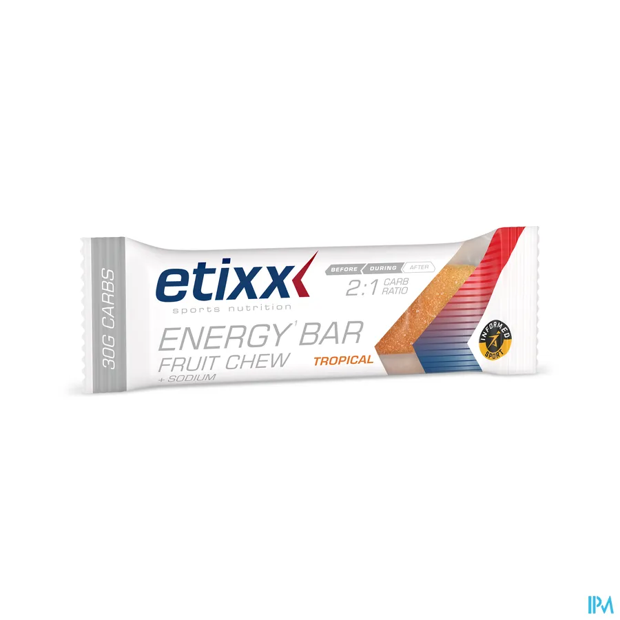productshot van Etixx Energy Bar Fruit Tropical 12x38g