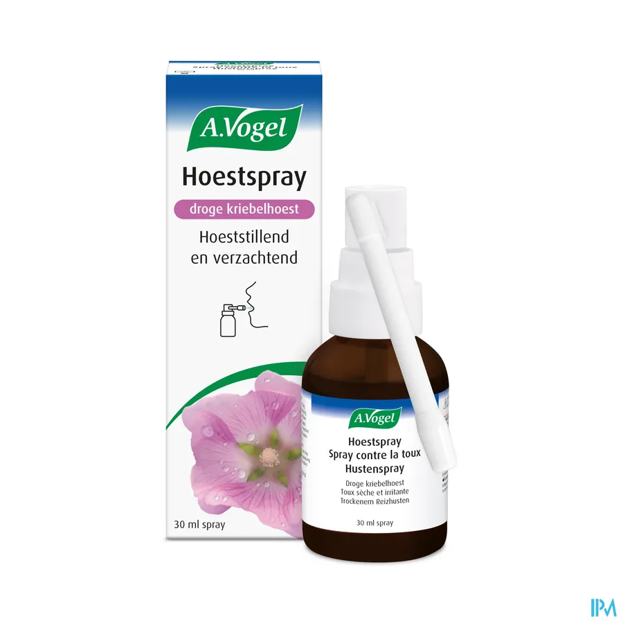 packshot van A. Vogel Hoestspray bij Droge Hoest en Kriebelhoest 30 ml