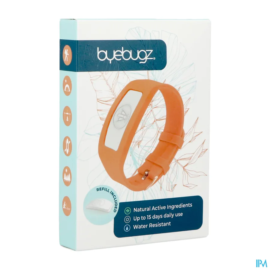 packshot van ByeBugz Bangles Sunrise Orange 1 stuk