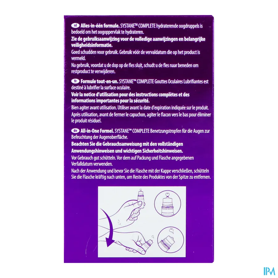 packshot van Systane Complete Oogdruppels Zonder Conserveermiddel 2 x 10 ml