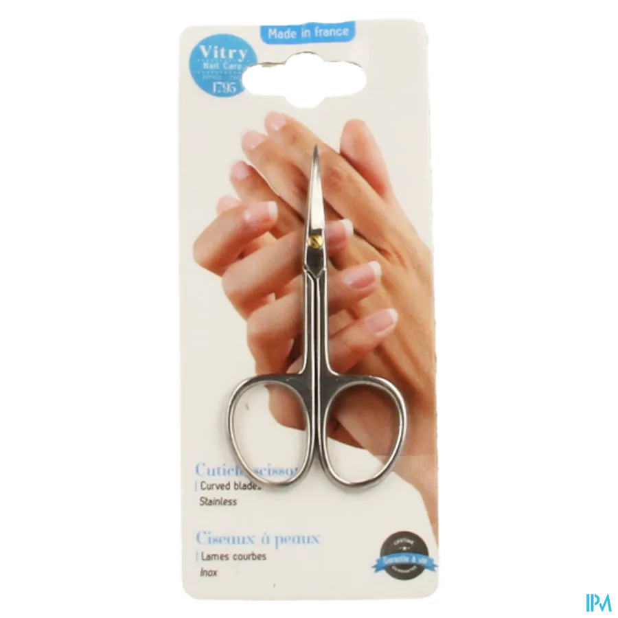 packshot van Vitry Nagelriemvelletjesschaar met Gebogen lemmetten