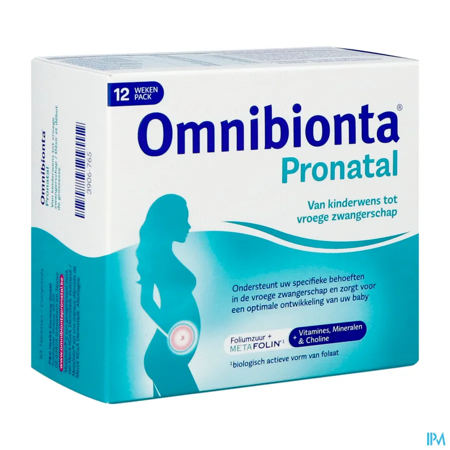 packshot van Omnibionta Pronatal 84 tabletten