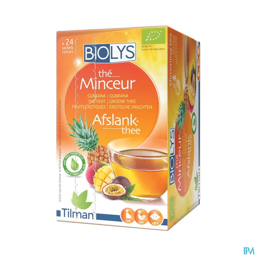 packshot van Biolys Guarana Groene Thee met Exotische Vruchten 24 zakjes