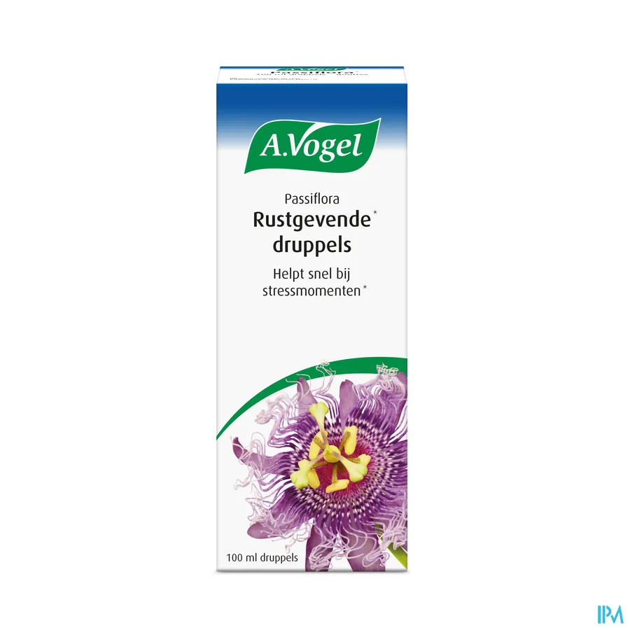packshot van A. Vogel Passiflora Rustgevende Druppels 100 ml
