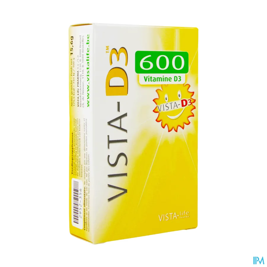 packshot van Vista D3 600 120 smelttabletten