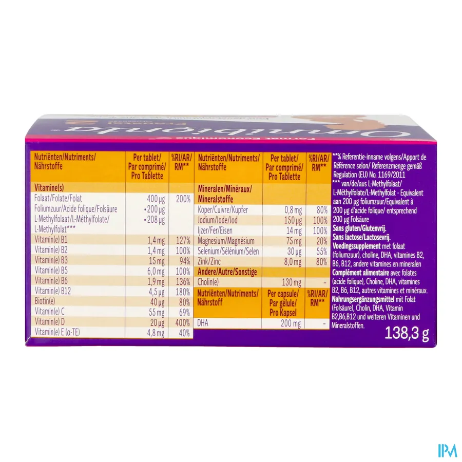 packshot van Omnibionta Pronatal 2 84 tabletten + 84 capsules