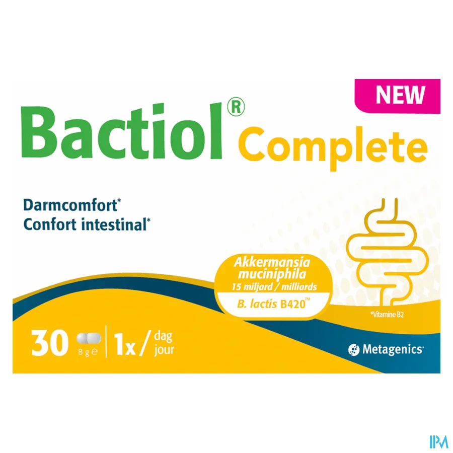 packshot van Bactiol Complete Caps 30 Metagenics