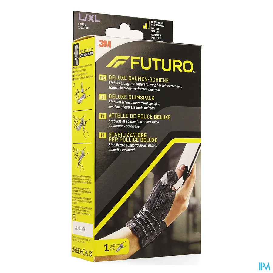 packshot van Futuro Deluxe Duimspalk Large-XLarge (Middelmatig Stabiliserende Steun)