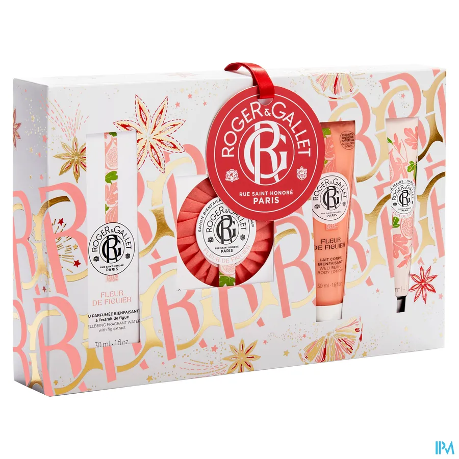 packshot van Roger & gallet Set Noel Rit Fleur Figuier 4 Producten