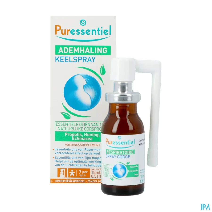 productshot van Puressentiel Ademhaling Keelspray 15 ml