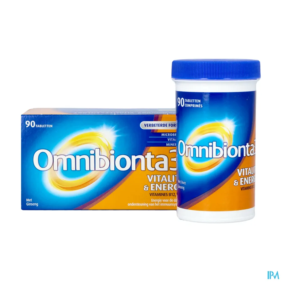 packshot van Omnibionta 3 Vitality & Energy 90 tabletten