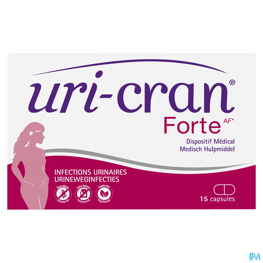 packshot van Uri-Cran Forte 15 capsules