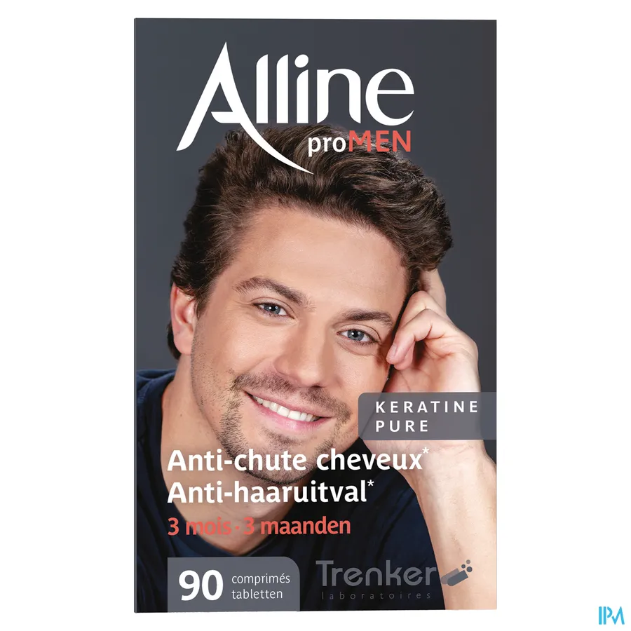 packshot van Alline Pro MEN Anti-Haaruitval voor 3 Maanden 90 Tabletten