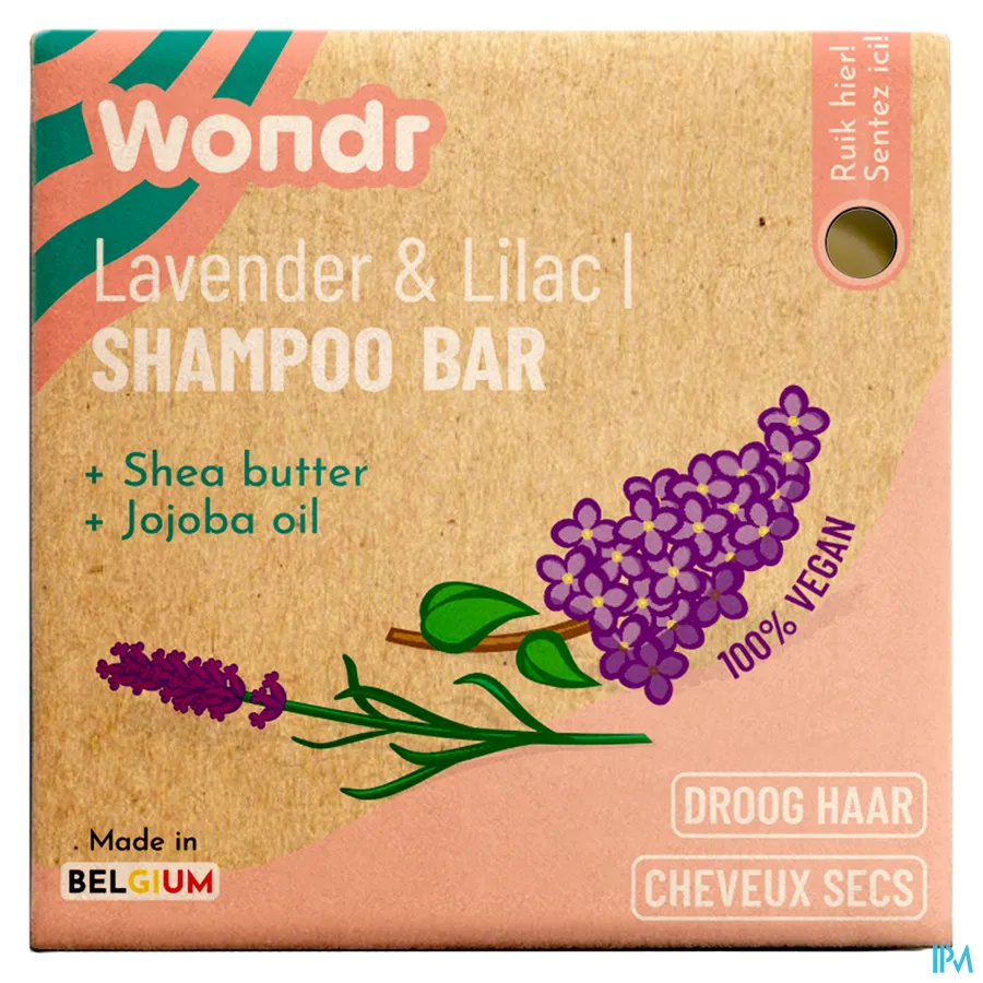 packshot van WONDR Shampoo Bar Lavender Haze 55 g