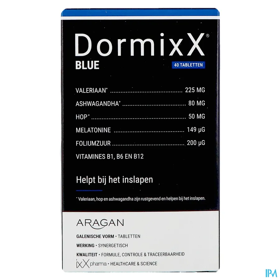 packshot van DormixX Blue 40 tabletten